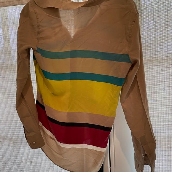 Equipment Silk multi color button down - Picture 2 of 4